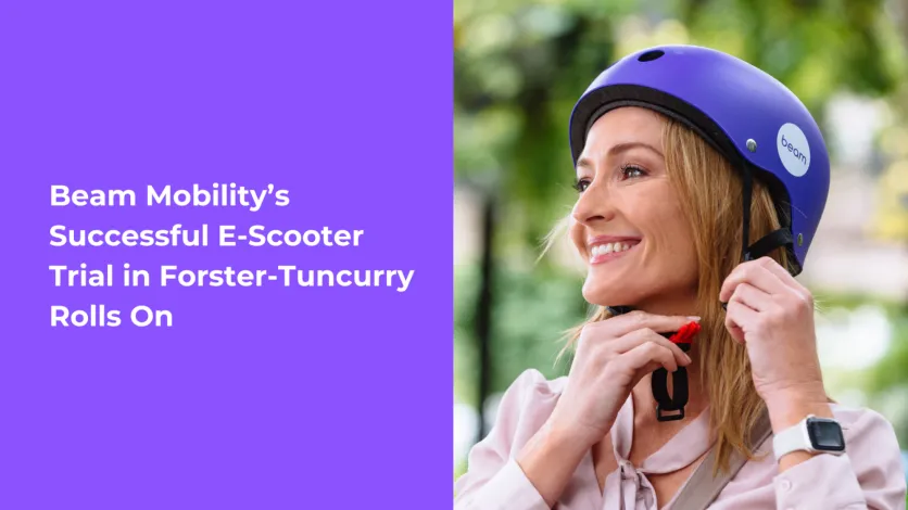 beam mobilitys successful e scooter trial forster tuncurry rolls